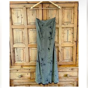 Akris Punto 10 Green Black Floral Dress